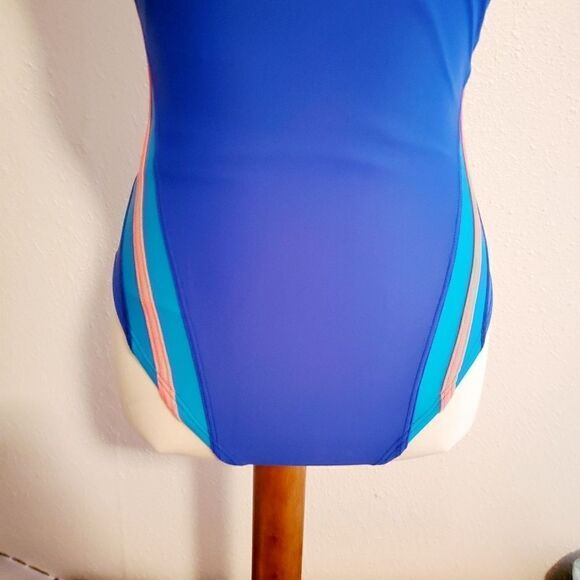 Speedo Blue One Piece Swimsuit Size 6 - Picture 4 of 12